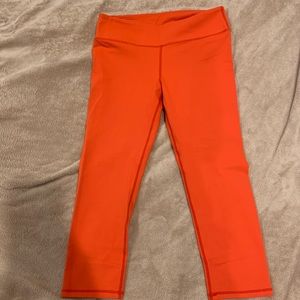 Fabletics orange capri leggings